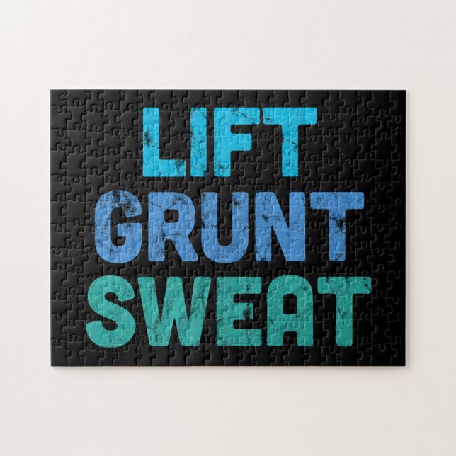 Heben Grunt Sweat Bodybuilder Gym-Übung Puzzle (Horizontal)