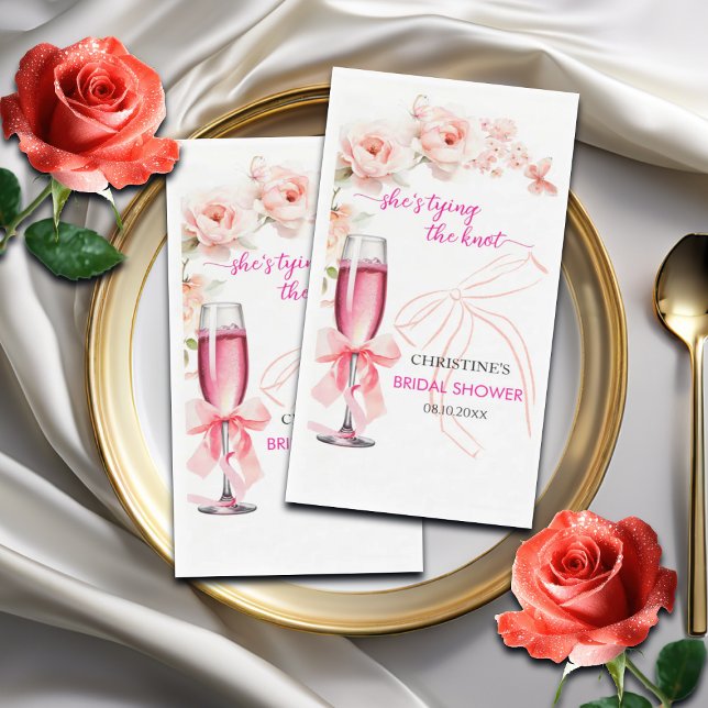 Heben Sie das Glas, das sie das Brautparty des Kno Serviette (Von Creator hochgeladen)