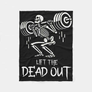 Heben Sie den toten, witzigen Halloween-Trainingsw Fleecedecke