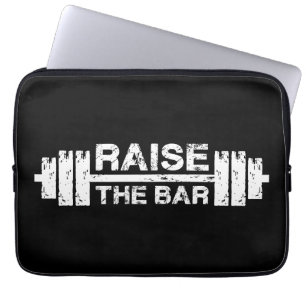 Heben Sie die Bar, Barbell - Gym Workout Inspirati Laptopschutzhülle