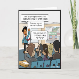 Heben Sie die Bar Funny Boss's Day Card auf Karte