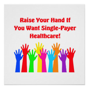 Heben Sie die Hand für die Gesundheitsfürsorge für Poster