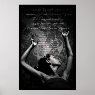 Heben Sie die heiligen Hände auf Poster