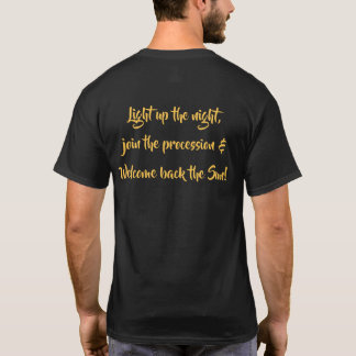Heben Sie die Om! Mit Licht in den Nachttext T-Shirt