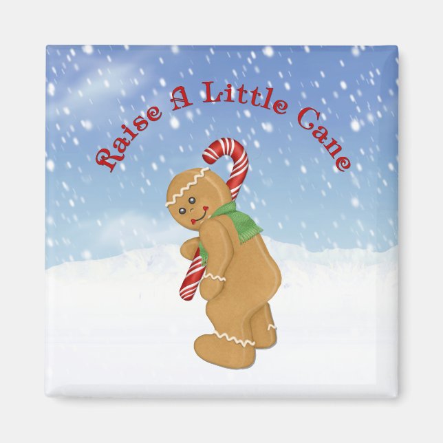 Heben Sie einen kleinen Cane-Spaß Magnet (Vorne)