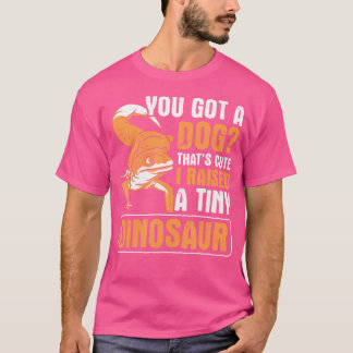 Heben Sie einen winzigen Dinosaurier Gecko Herpeto T-Shirt