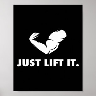 Heben Sie einfach die Motivierend Bodybuilding-Wor Poster