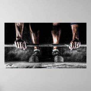 Heben Sie Gewichte an Poster