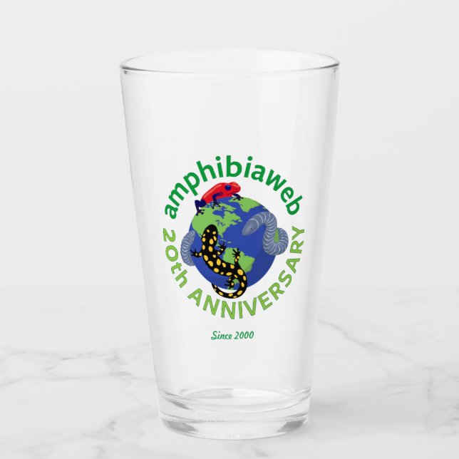 Heben Sie Ihr Glas auf AmphibiaWeb! (Vorderseite)