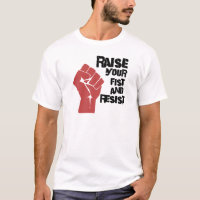 Heben Sie Ihre Faust an und widerstehen Sie