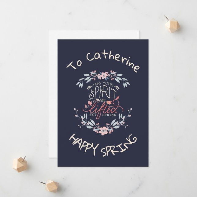 Heben Sie Ihre Seele auf dieser personalisierten F Ankündigung (Vorderseite/Rückseite Beispiel)