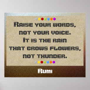 Heben Sie Ihre Worte Poster