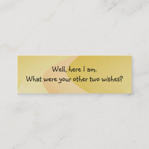 Heben Sie Linie Einleitungs-Karte auf Mini Visitenkarte