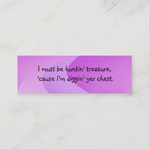 Heben Sie Linie Einleitungs-Karte auf Mini Visitenkarte