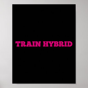 Heben Sie schwer, laufen Sie weit Hybrid-Sport-Fit Poster