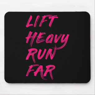 Heben Sie Schweres Laufen Sie Weit Hybrid-Sport-Fi Mousepad