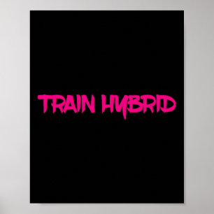 Heben Sie Schweres Laufen Sie Weit Hybrid-Sport-Fi Poster