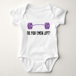 Heben Sie sogar an? Baby Strampler