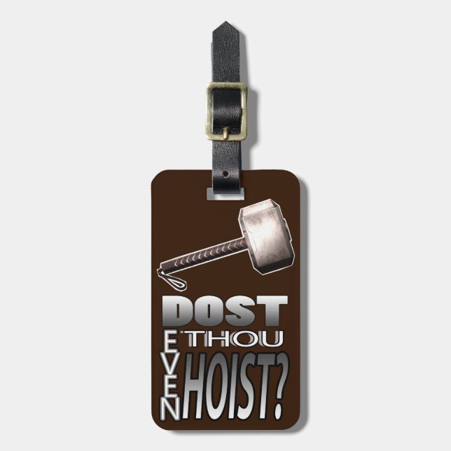 Heben Sie sogar an? Gepäckanhänger (Vorderseite vertikal)