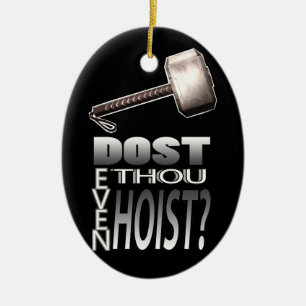 Heben Sie sogar an? Keramik Ornament