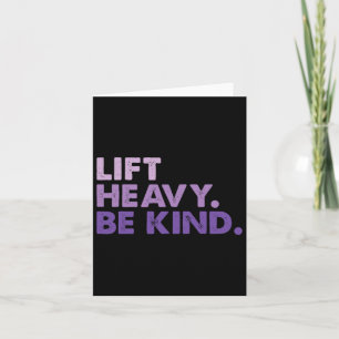 Heben Sie stark sind nette Inspiration positive Vi Karte