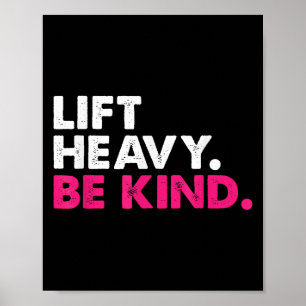 Heben Sie stark sind nette Inspiration positive Vi Poster