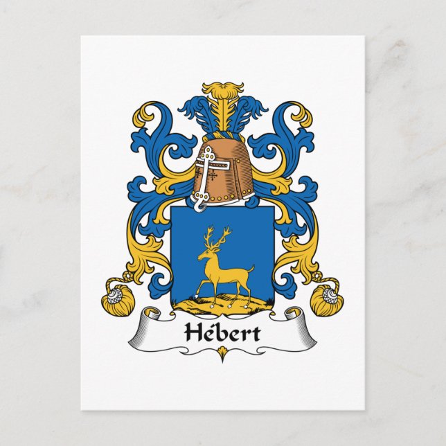 Hebert Familienwappen Postkarte (Vorderseite)