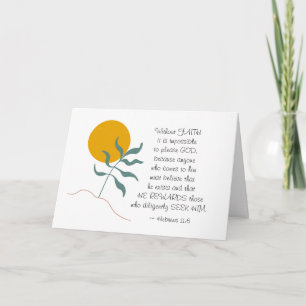 Hebräer 11:6 Ohne GLAUBWÜRDIGKEIT unmöglich, bitte Karte