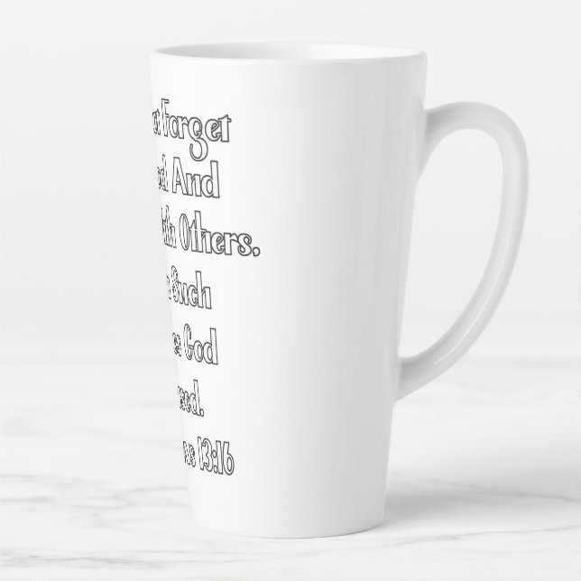 Hebräer 13:16 Bibelvers Milchtasse (Rechts)