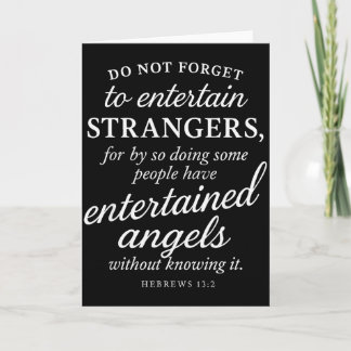Hebräer 13_2 Bibelvers Bewirtete Engel Glaube  Karte