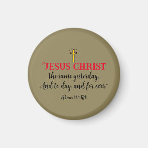 Hebräer 13:8 Christlicher Bibelvers Magnet