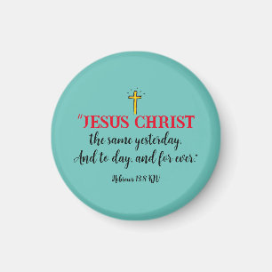 Hebräer 13:8 Christlicher Bibelvers-Magnet Magnet