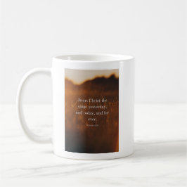 Hebräer 13:8 KJV Bibelvers Jesus Christus derselbe Kaffeetasse