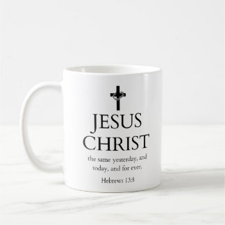 Hebräer 13:8 KJV Jesus Christus für immer Bibelver Kaffeetasse