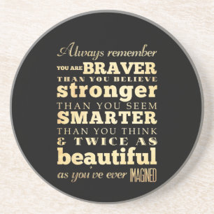 Hebräer-16:9 - Unternehmen und Sicher-Anker des Sandstein Untersetzer