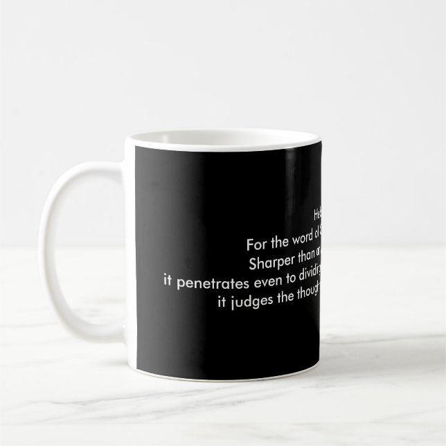 Hebräer 4:12 kaffeetasse (Links)