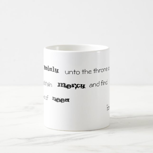 Hebräer-4:16 Kaffeetasse (Mittel)