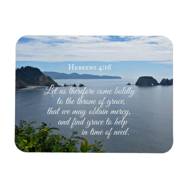 Hebräer 4:16 Ließ uns daher mutig zu den Magnet (Horizontal)