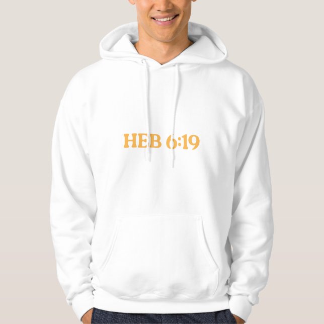 Hebräer 6:19 Kapuzenpullover mit dem Design 'In Ch Hoodie (Vorderseite)
