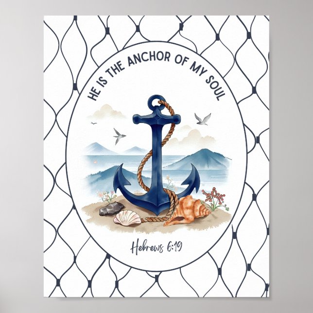 Hebräer 6:19 Wandkunst & Dekor Poster (Vorne)