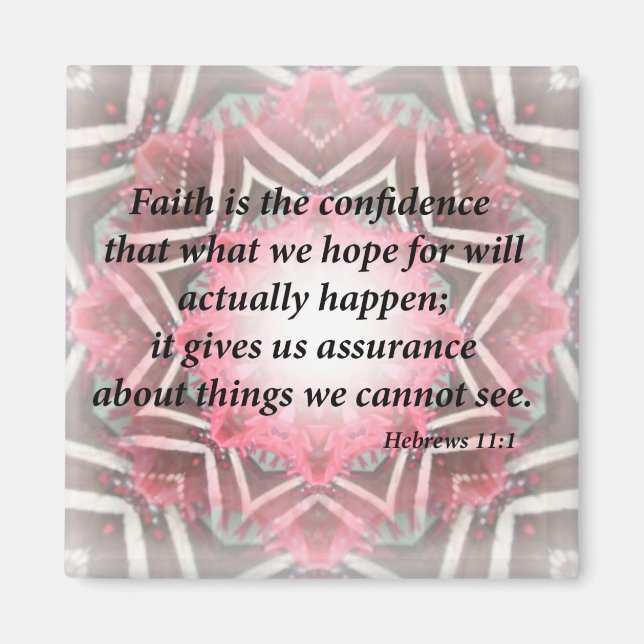 Hebräisch 11:1 magnet (Vorne)