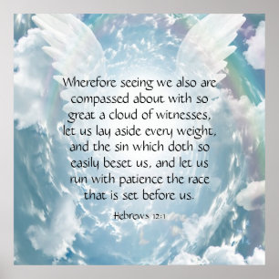 Hebräisch 12:1 poster