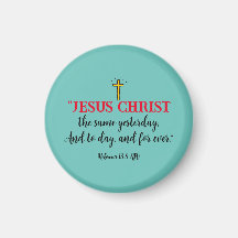 Hebräisch 13:8 Christlich Bibelverse Magnet