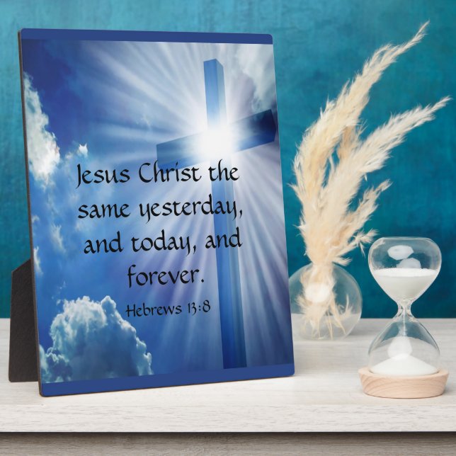 Hebräisch 13:8 fotoplatte (Seite)