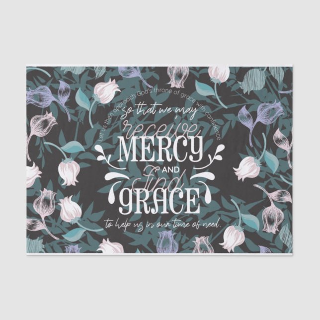 Hebräisch 4:16 zitiert schwarz seidenpapier (Vorderseite)