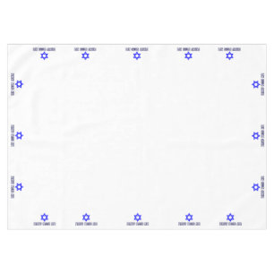 Hebräisch Happy Pessach Star of David (MED) Pessac Tischdecke