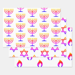 Hebräisch Inspiriert Geschenkwrap HAMbWG Geschenkpapier Set