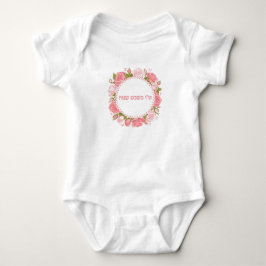 Hebräisch Pink Blume Tu Bishvat Sameach Baby Strampler
