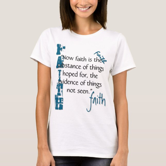 Hebräische 11:1 Passage T-Shirt (Vorderseite)