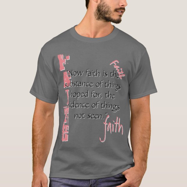 Hebräische 11:1 Passage T-Shirt (Vorderseite)